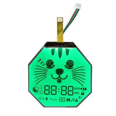 FSTN astoņstūra segmenta LCD modulis