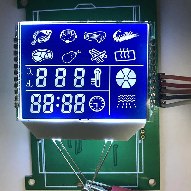 7 segmentu LCD displejs