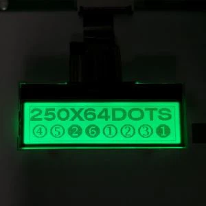250*64 grafiskais LCD displejs